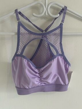 Women's Lavender Festival Mesh-Back Bralette - NWT